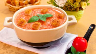 Photo of Суп-гаспачо с помидорами и огурцом