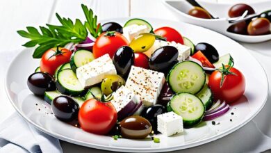 Photo of Греческий салат с оливками