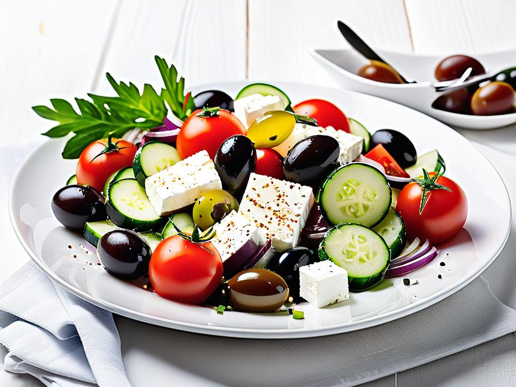 Фото 7 — Греческий салат с оливками