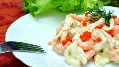 Photo of Салат с кальмарами и огурцом