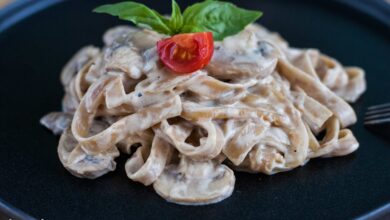 Photo of Паста с грибами и сливочным соусом