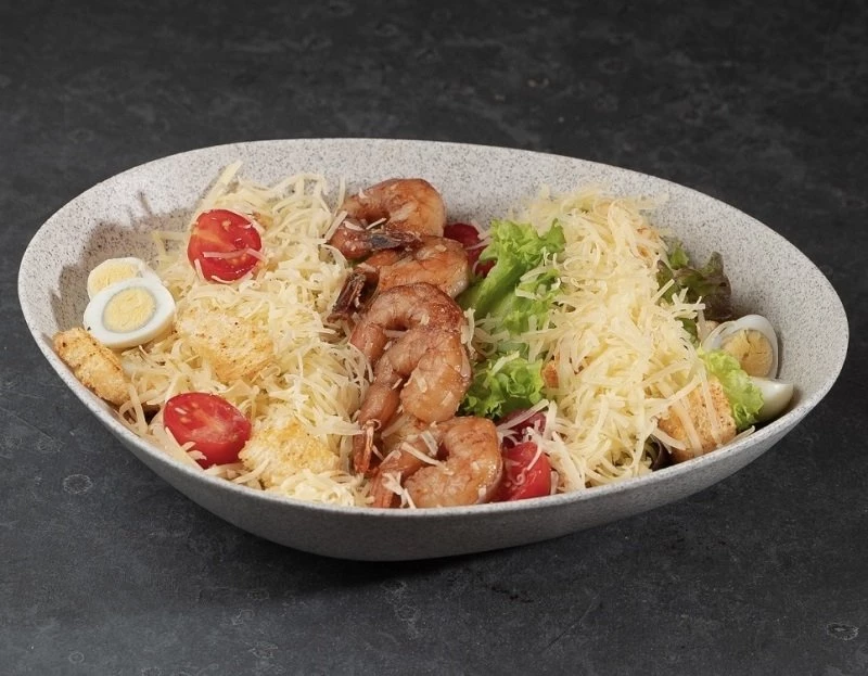 Фото 18 — Салат Цезарь с креветками