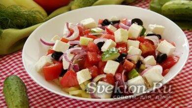 Photo of Греческий салат с огурцом